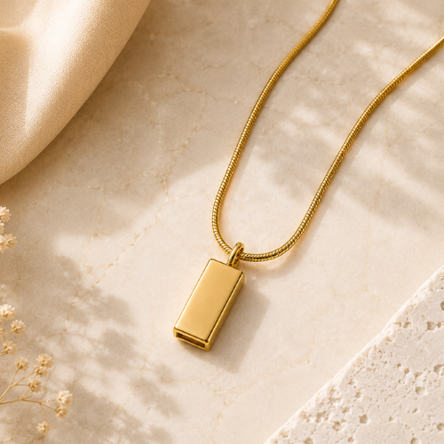 Gold Bar Locket