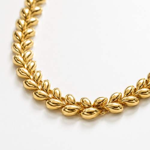 Gold Leaves Necklace