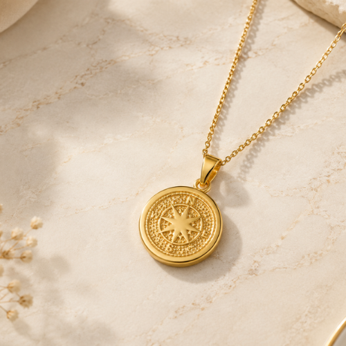 Golden Compass Locket