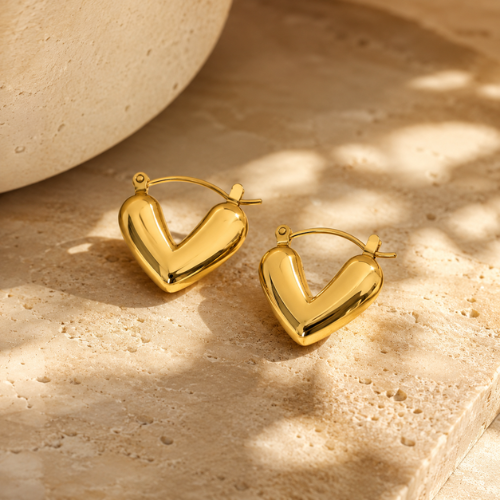 Round Heart Hoops