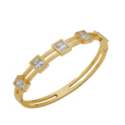 Cubic 5 Zircon Handcuff White