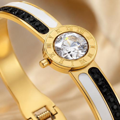 Roman Zircon Dial Handcuff