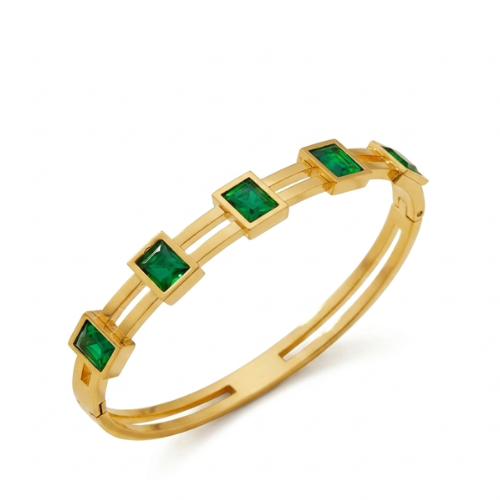 Cubic 5 Zircon Handcuff Green