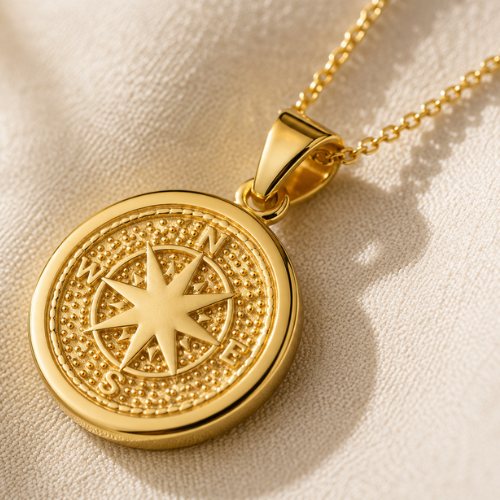 Golden Compass Locket