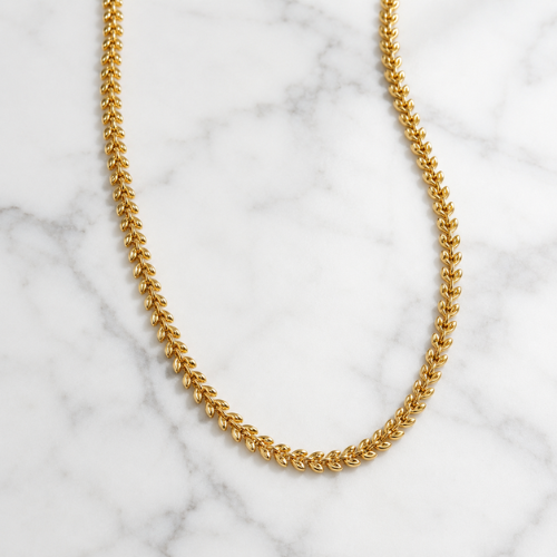 Gold Leaves Necklace