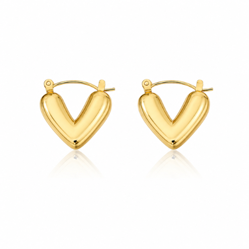 Round Heart Hoops