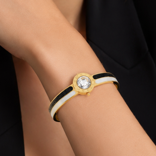 Roman Zircon Dial Handcuff
